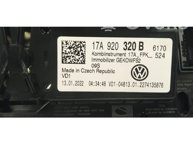 Přístrojová deska  Volkswagen T-Roc 2022 17A920320B  