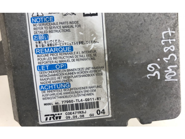 Блок подушек безопасности 77960TL4G91, 77960TL4G91 Honda Accord