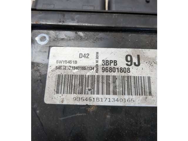Блок управления двигателя 5WY5451B, 96801808   Chevrolet Matiz