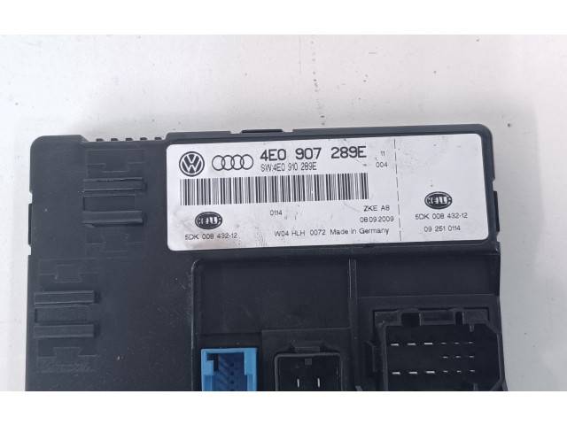 Блок комфорта 4E0907289E Audi A8 S8 D3 4E