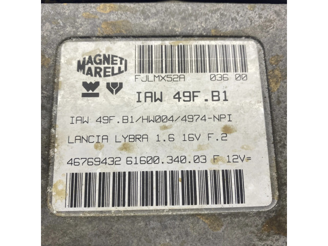 Блок управления двигателя 4PFB1HW0044974NPI, FJMX52A03600 Lancia Lybra