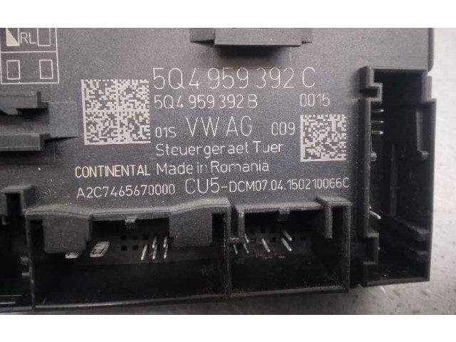 Блок комфорта 5Q4959392C, DELDERE Skoda Octavia Mk3 (5E)