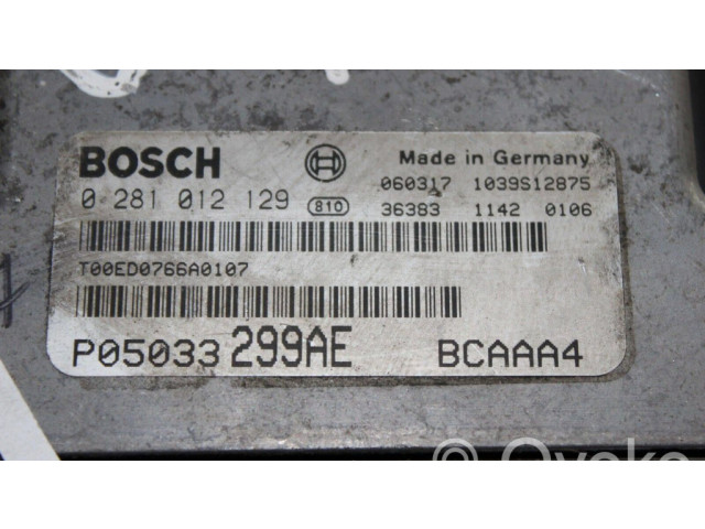 Řídící jednotka P05033299AE, 0281012129 Dodge Caliber 2007