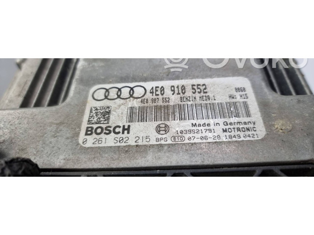 Řídící jednotka 4E0907552, 0261S02215   Audi A8 S8 D3 4E 2007