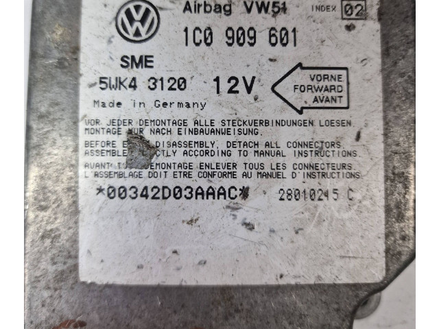 Блок подушек безопасности 1C0909601, 28010215C Skoda Fabia Mk1 (6Y)