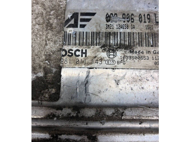 Комплект блоков управления 038906019LR, 0281011143 Ford Galaxy