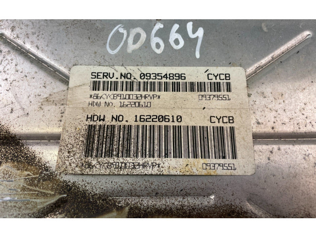 Řídící jednotka 09354896 Chevrolet Silverado 2000