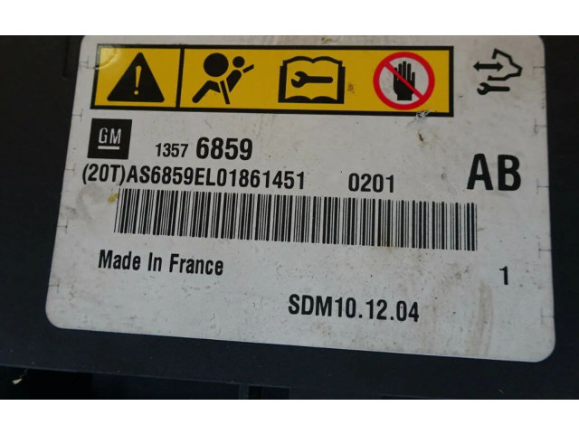 Блок подушек безопасности 13576859   Opel Meriva A