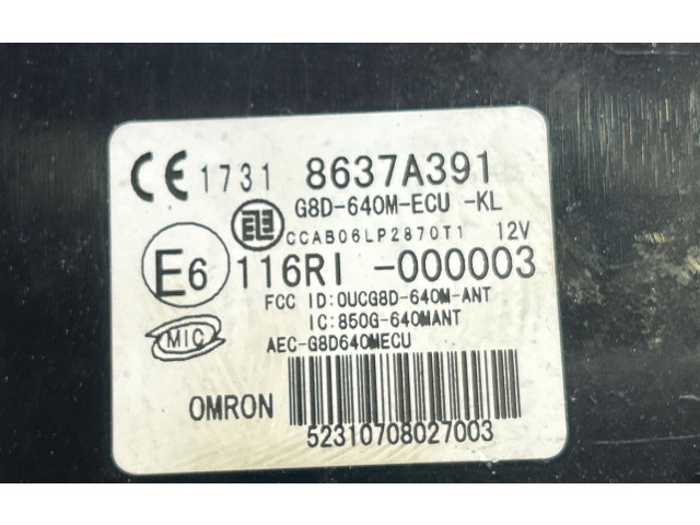 Блок комфорта 8637A391, G8D640MECUKL Mitsubishi Lancer X