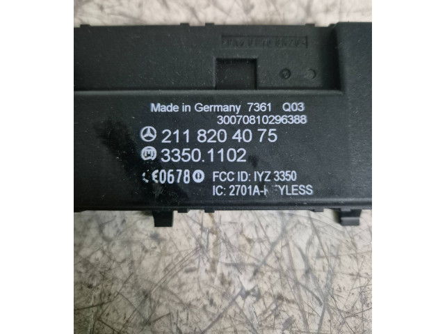 Блок управления 2118204075, 33501102   Mercedes-Benz CLS AMG C219