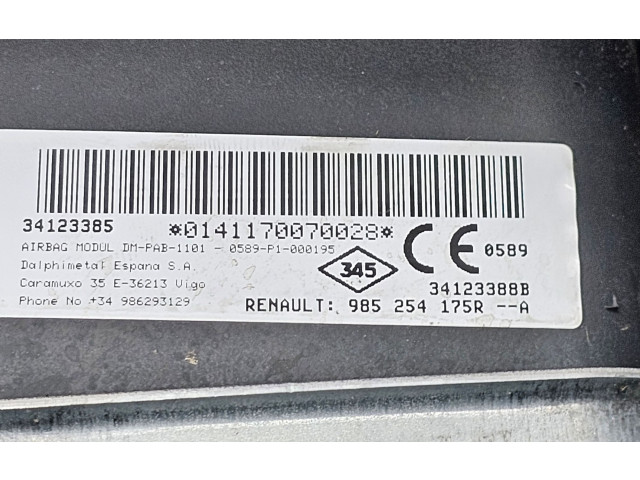 Подушка безопасности пассажира 34106219A, 985254175R   Dacia Sandero