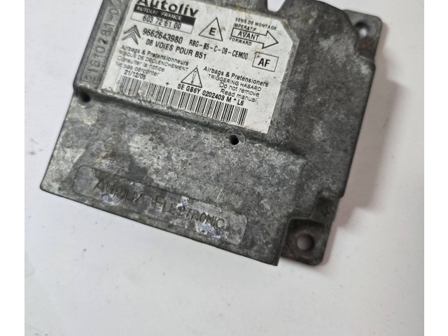 Блок подушек безопасности 9662643980, 603726100   Citroen C4 I