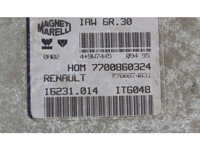 Блок управления двигателя 7700860324 Renault Twingo I