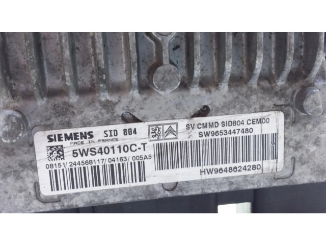 Блок управления двигателя 9653447480, 9648624280   Citroen C3