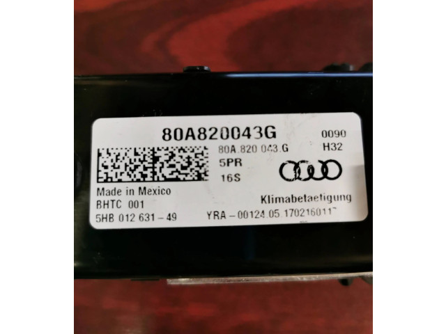 Блок управления климат-контролем 80A820043G, 5HB01263149   Audi Q5 SQ5