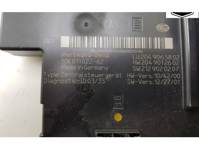 Блок комфорта 5DK01102262, 5DK01102262 Mercedes-Benz GLK (X204)