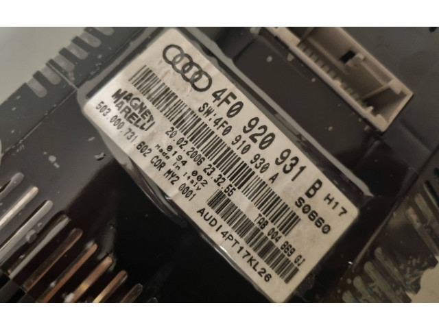 Панель приборов 4F0920931B, 4F0910930A   Audi A6 S6 C6 4F       