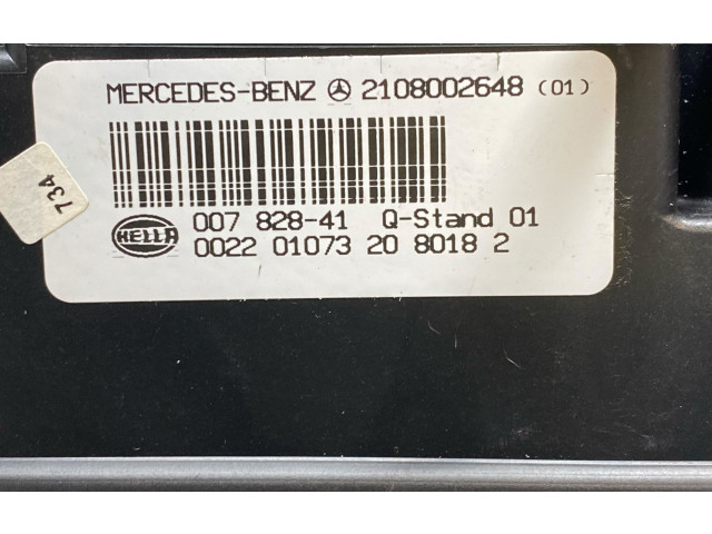 Блок управления климат-контролем 2108002648 Mercedes-Benz CLK A208 C208