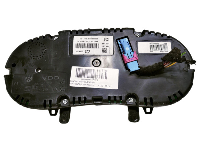 Přístrojová deska  Seat Ibiza IV (6J,6P) 2010 6J0920802  