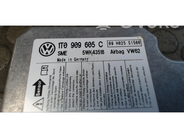 Блок подушек безопасности 1T0909605C002, 1T0909605C   Volkswagen Touran I