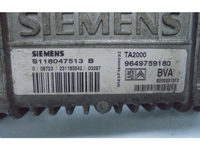 Блок управления коробкой передач S118047513B Citroen C4 I Picasso