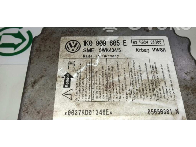 Блок подушек безопасности 1K0909605E, 5WK43415   Volkswagen Golf SportWagen