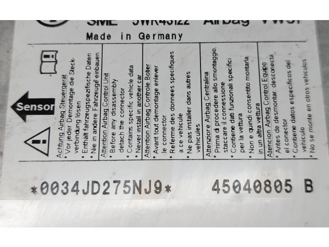 Блок подушек безопасности 1C0909605A, 5WK43122 Volkswagen Transporter - Caravelle T5