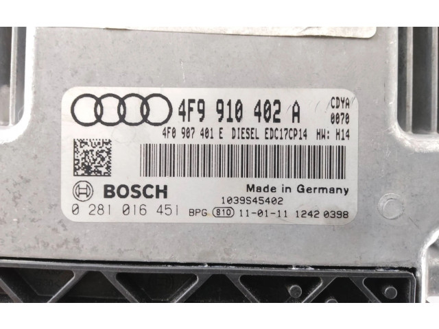 Řídící jednotka 4F9910402A, 4F0907401E Audi A6 Allroad C6 2011