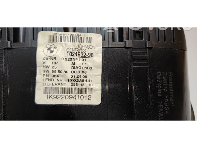 Přístrojová deska BMW 1 E81 E87 2008 9141475, 100191706