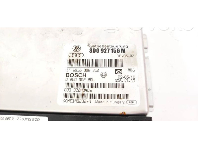 Блок управления коробкой передач 3D0927156M, 0260002806   Volkswagen Phaeton