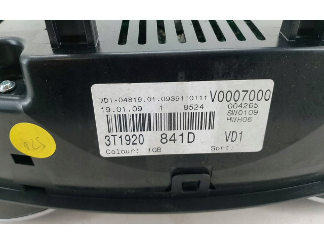 Панель приборов 3T1920841DV0007000   Skoda Superb B6 (3T)       