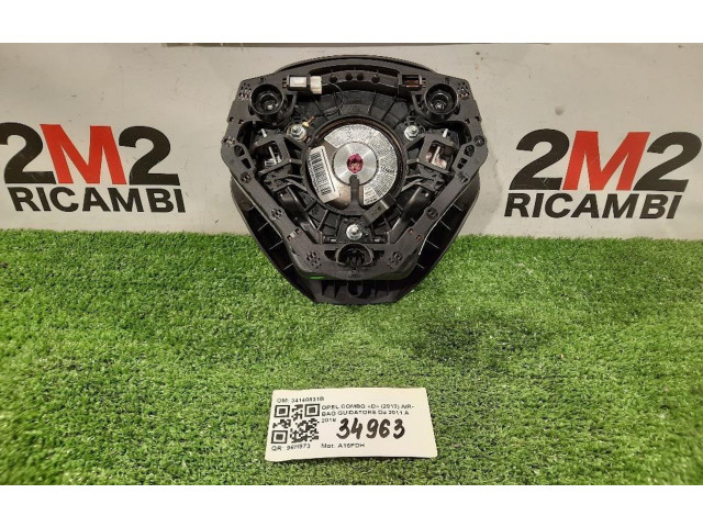 Подушка безопасности водителя 34140831B, 34140831B Opel Combo D