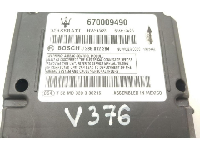 Блок подушек безопасности 670009490, V376 Maserati Quattroporte