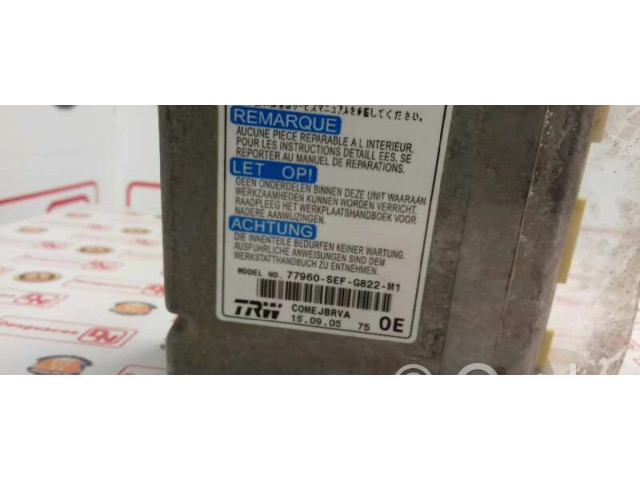 Блок подушек безопасности 77960SEFG822M1 Honda Accord