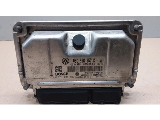 Блок управления двигателя 03C906057K, 0261201138 Skoda Fabia Mk2 (5J)