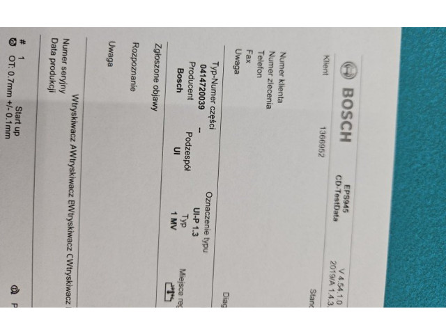 Форсунка 0414720039, IMPRK1366952    Audi A3 S3 8L   