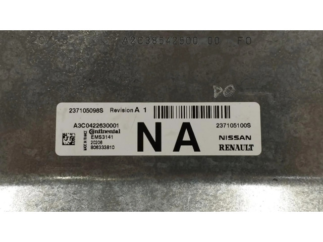 Блок управления двигателя 237105100S, A3C0422630001 Dacia Sandero