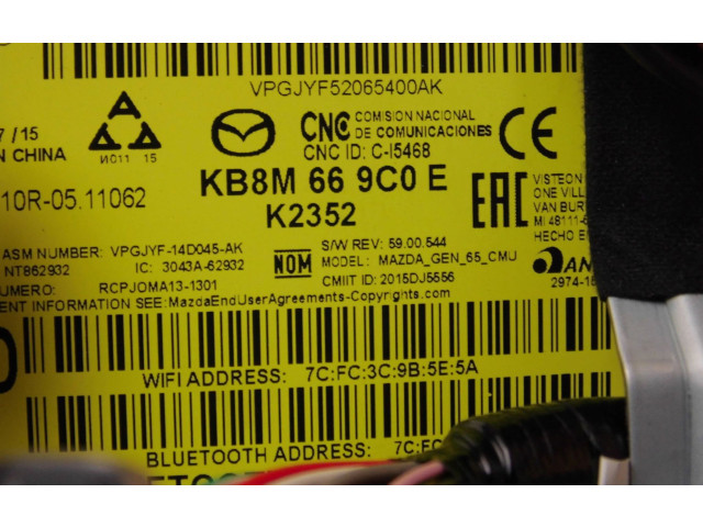 Считывающее устройство CD/DVD навигации (GPS) KN5A669C0C Mazda CX-5