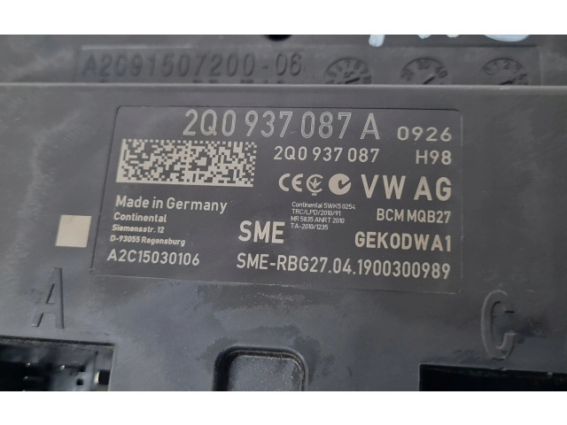 Блок управления 2Q0937087A Skoda Fabia Mk3 (NJ)