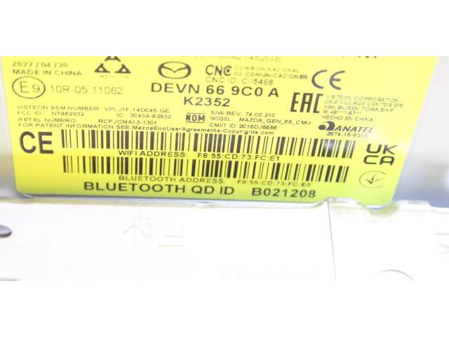 Дисплей DEVN669C0A, BHP1611J00 Mazda 3 II