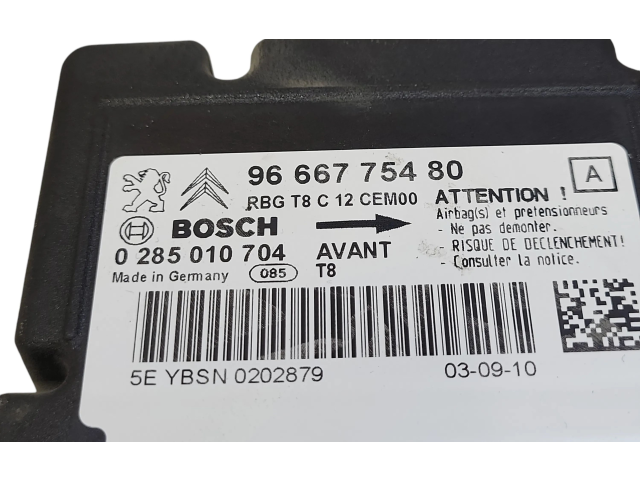 Блок подушек безопасности 9666775480, 0285010704   Peugeot 5008