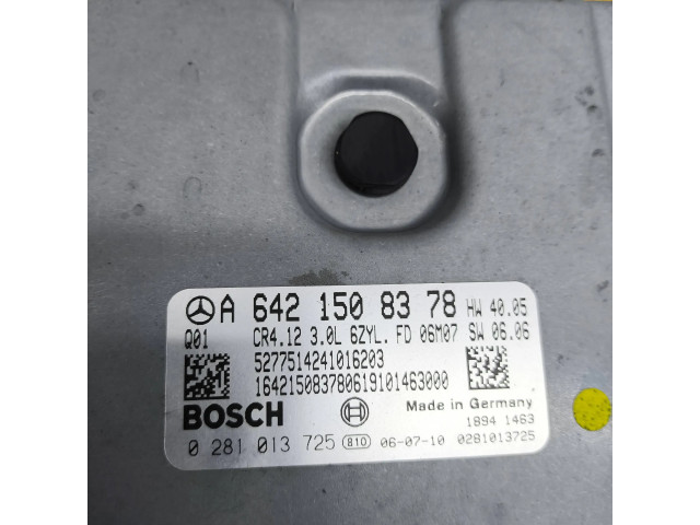 Řídící jednotka A6421508378, 0281013725 Mercedes-Benz E W211 2007