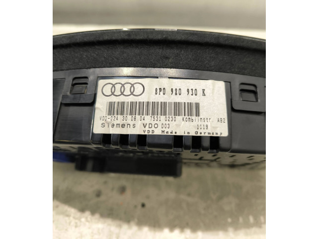 Панель приборов 8P0920930K   Audi A3 S3 8P       