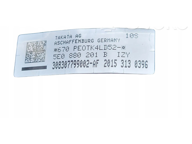 Надувная подушка для пассажира Skoda Octavia Mk4