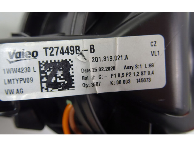 Вентилятор печки 2q1819021a Skoda Kamiq