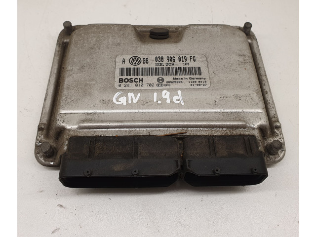 Блок управления двигателем Блок управления 038906019FG, 0281010702 Audi A6 S6 C5 4B