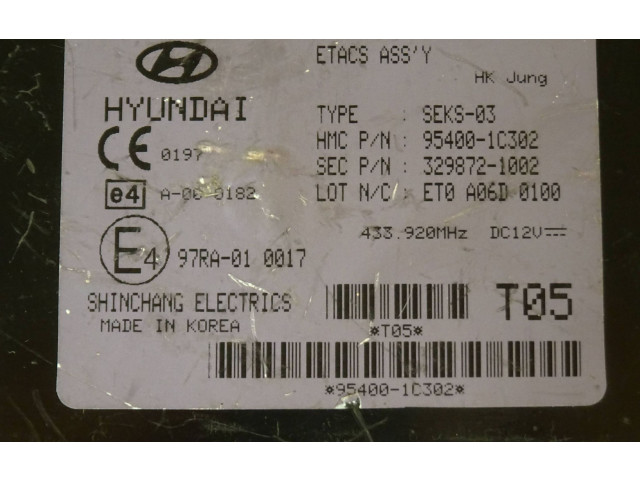 Блок управления 954001C302, 95400-1C302   Hyundai Getz
