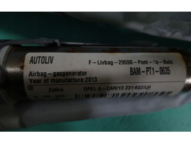 Турбина Надувная подушка для крыши Vauxhall Zafira B 13231632