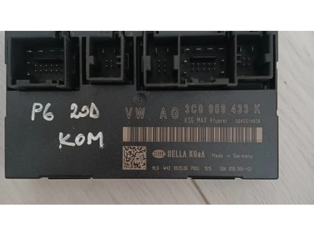 Блок комфорта 3C0959433K, S0455H038   Volkswagen PASSAT B6   