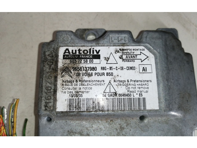 Блок подушек безопасности 9658137980 Citroen C4 I